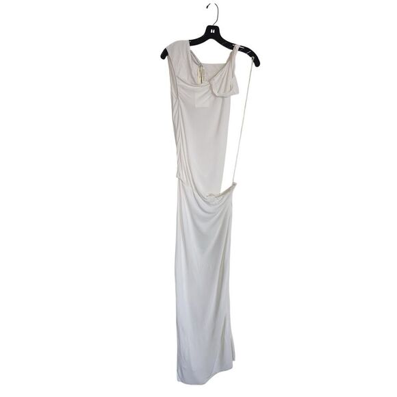 CHRISTOPHER ESBER Ravelled jersey maxi dress white US4(UK8) - Picture 7 of 10